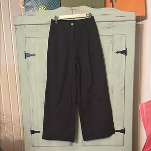 Poplin wide leg pants new with tags